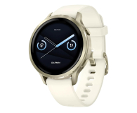 Smartwatch GARMIN Venu 4 Lunar gold 41mm z kremowym paskiem 010-03013-00